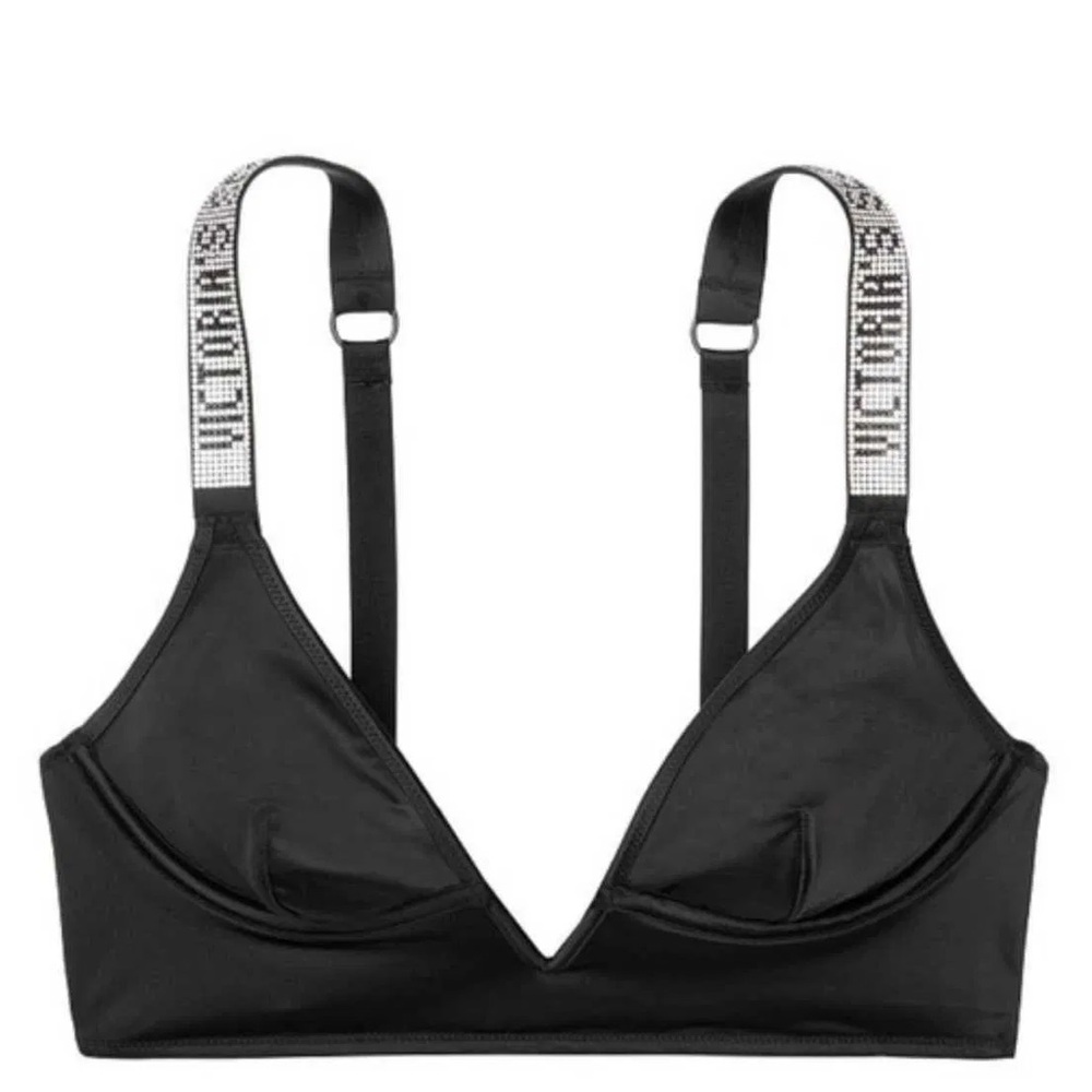 Victoria’s secret Shine Bling Strap V Wire Longline Bralette Size Small